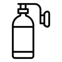 Oxygen tube icon outline vector. Medical concentrator vector