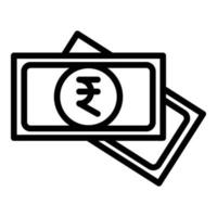 Kolkata cash icon outline vector. City tourism vector