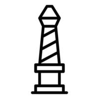 Kolkata stupa icon outline vector. City skyline vector