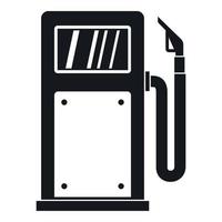 Gasoline pump icon, simple style vector