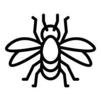 Mosquito icon outline vector. Bite net vector