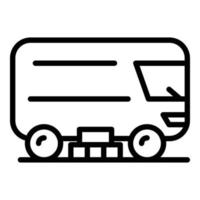 Broom sweeper icon outline vector. Road cleaning vector