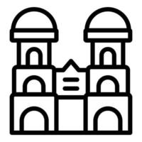 Munich building icon outline vector. Germany skyline vector