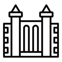 City market icon outline vector. Casablanca skyline vector