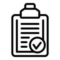 Clipboard manager icon outline vector. Office meeting vector
