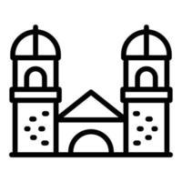 Montenegro architecture icon outline vector. Country area vector