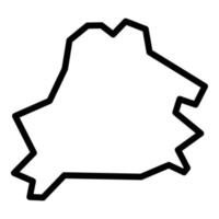 Belarus teritory icon outline vector. City map vector