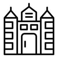 Myanmar building icon outline vector. National architecture vector