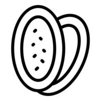 Belarus cuisine icon outline vector. Tourism travel vector