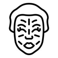 Massage skincare icon outline vector. Facial beauty vector