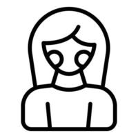 Estrogen woman icon outline vector. Menopause hormone vector