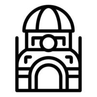 Zagreb building icon outline vector. City sea vector