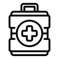 Sport first aid kit icon outline vector. Emergency box vector