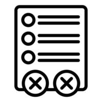 Disclaimer privacy icon outline vector. Policy license vector