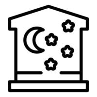 House insomnia icon outline vector. Sleep disorder vector