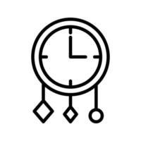 clock vector illustration on a background.Premium quality symbols.vector icons for concept and graphic design.