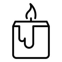Class candle icon outline vector. Massage making vector