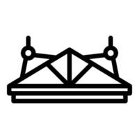 Roof construction icon outline vector. Metal sheet vector