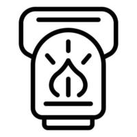 Trip lamp icon outline vector. Rv furniture vector