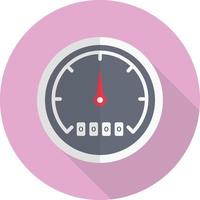 Ilustración de vector de medidor de velocidad en un fondo. Símbolos de calidad premium. Iconos vectoriales para concepto y diseño gráfico.