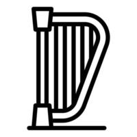 Athens harp icon outline vector. Ancient greece vector