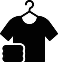 Ilustración de vector de camisa de suspensión en un fondo. Símbolos de calidad premium. Iconos vectoriales para concepto y diseño gráfico.