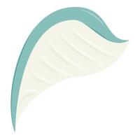White wing icon, cartoon style vector