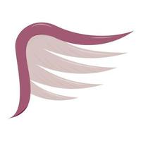 Bird wing icon, cartoon style vector