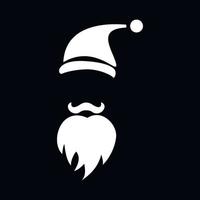 Holiday santa icon, simple style vector
