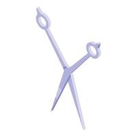 Dog scissors icon isometric vector. Spa bath vector