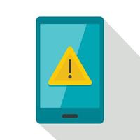 Not working phone icon, flat style vector