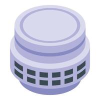 Security device icon isometric vector. Smoke detector vector