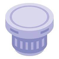 Alarm smoke detector icon isometric vector. Fire sensor vector