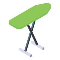 Green ironing board icon isometric vector. Room design vector