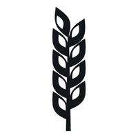 Grain spike icon, simple style vector