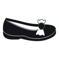 Shoe icon, simple style vector