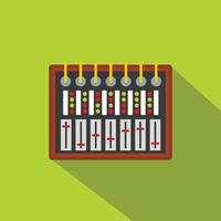 Studio sound mixer icon, flat style vector