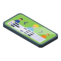 Choose gameplay icon isometric vector. Game machine vector