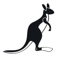 Kangaroo icon, simple style vector