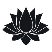 Lotus icon, simple style vector