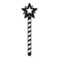 Magic wand icon, simple style vector