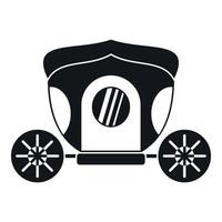 Brougham icon, simple style vector