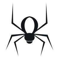 Spider icon, simple style vector