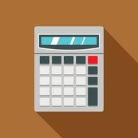 Calculator icon, flat style vector