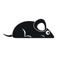 Pet mouse icon, simple style vector