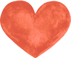 hjärta form vattenfärg ClipArt i trendig stil. kärlek tecken. valentine dag. elegant samtida dekorativ design. romantisk affisch. bröllop kort dekoration. png