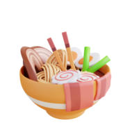 3d illustration Ramen soppa png