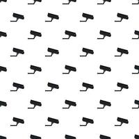 Surveillance camerar pattern, simple style vector