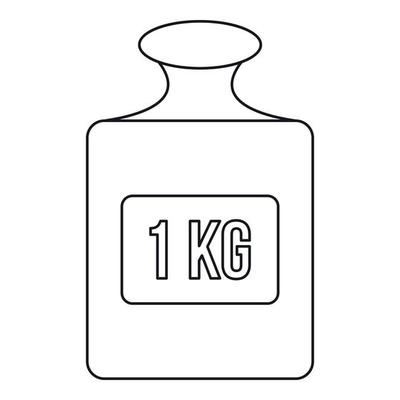 Weight sign icon, outline style