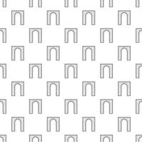 Striped arch pattern, simple style vector